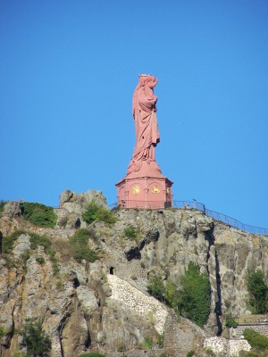 Statue Notre Dame de France au Puy en Velay