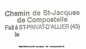 Tampon Saint Privat d'Allier