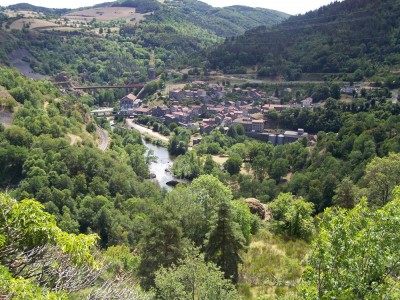 Très belle vue sur l'Allier et Monistrol