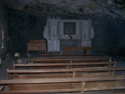 L'intérieur de la chapelle de la Madeleine